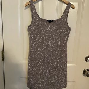 Stretchy polka dot dress